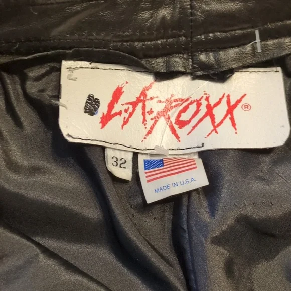 Vintage Chic: LA ROXX 1990's Black Leather Pants with Barrel/Balloon Legs - Picture 10 of 14